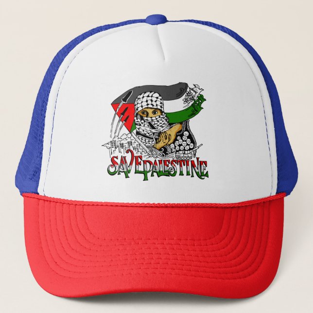 Save Palestine Trucker Hat (Front)