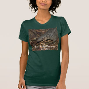 Save Pangolins from Extinction T-shirt Womens
