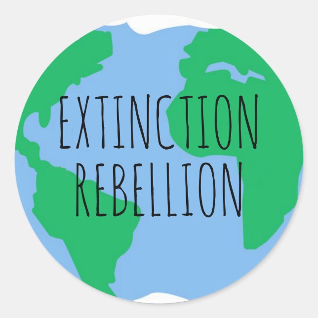 Save planet earth stickers | Extinction Rebellion (Front)