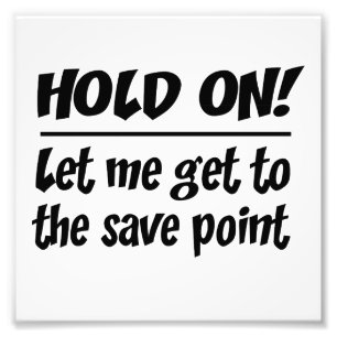 Save Point Photo Print