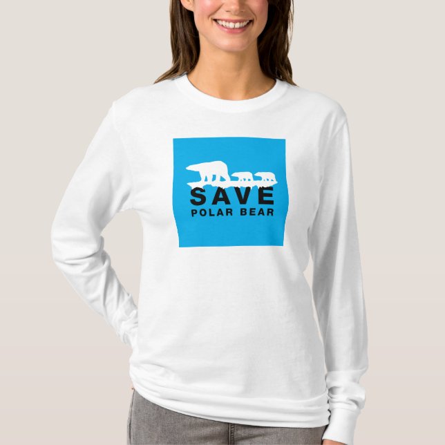 Save Polar Bear T-Shirt (Front)