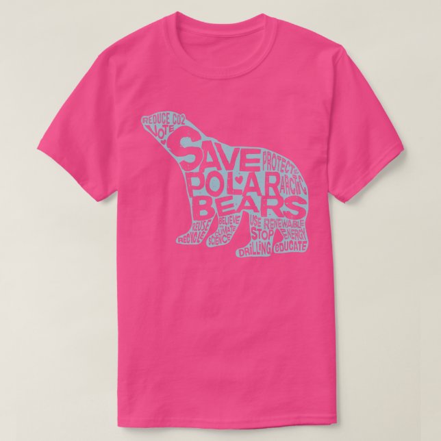 Save Polar Bears T-Shirt (Design Front)