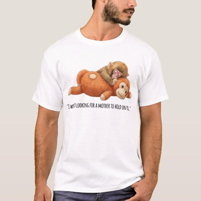 Save Punch Monkey Macaque Art T-Shirt (Front)
