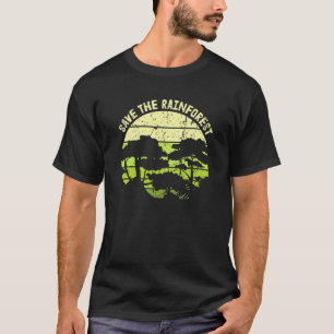 Save Rainforest Earth Day Conservation Planet Vint T-Shirt