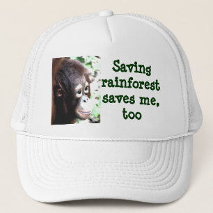 Save Rainforest, Save Wildlife Trucker Hat