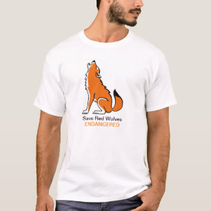 Save Red WOLVES - USA - Endangered animal - Nature T-Shirt