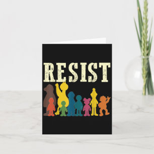 Save Resist Political Protest Rainbow Character Co Card