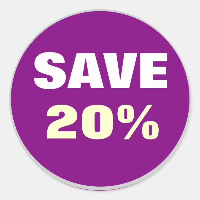 Save round stickers (Front)