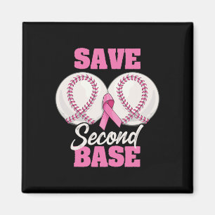 Save Second 2nd Byse Fun Bysebyll Breast Cancer Aw Magnet