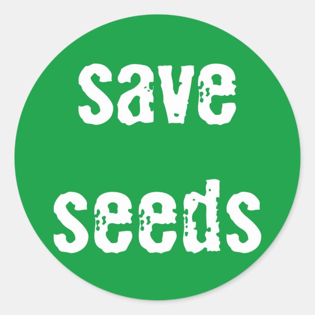 "Save Seeds" Sticker (Front)