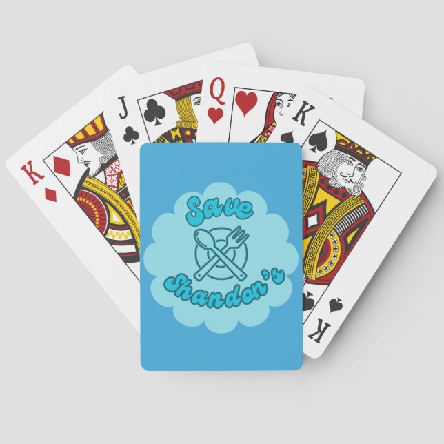 SAVE SHANDON'S - Rob's Diner - The Crossing  Playing Cards (Back)