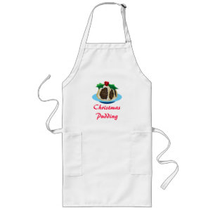 Save some room for Christmas Pudding Long Apron