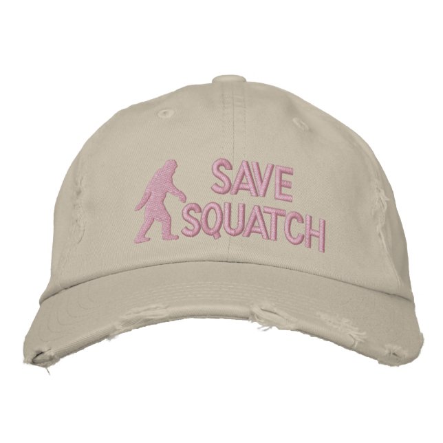 Save squatch * large logo* embroidered hat (Front)