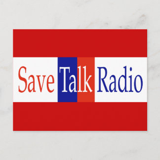 Save Talk Radio Postcard