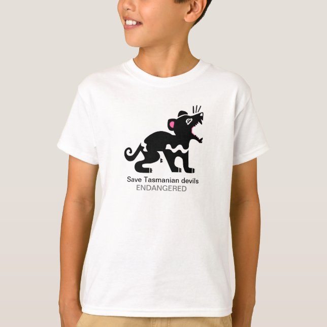 Save Tasmanian devils- Australia -Wildlife warrior T-Shirt (Front)