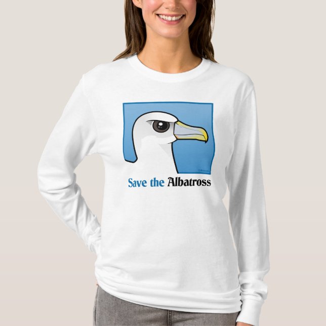 Save the Albatross (portrait) T-Shirt (Front)