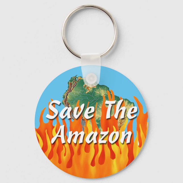 Save The Amazon Key Ring (Front)