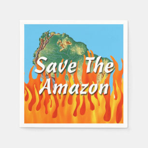 Save The Amazon Napkin