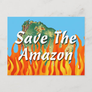 Save The Amazon Postcard
