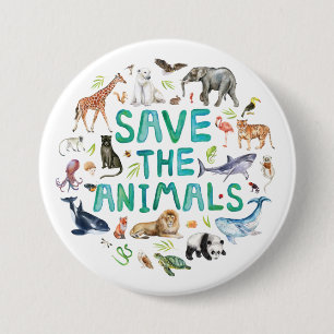 Save the Animals Button