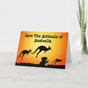 Save The Animals of Australia Card