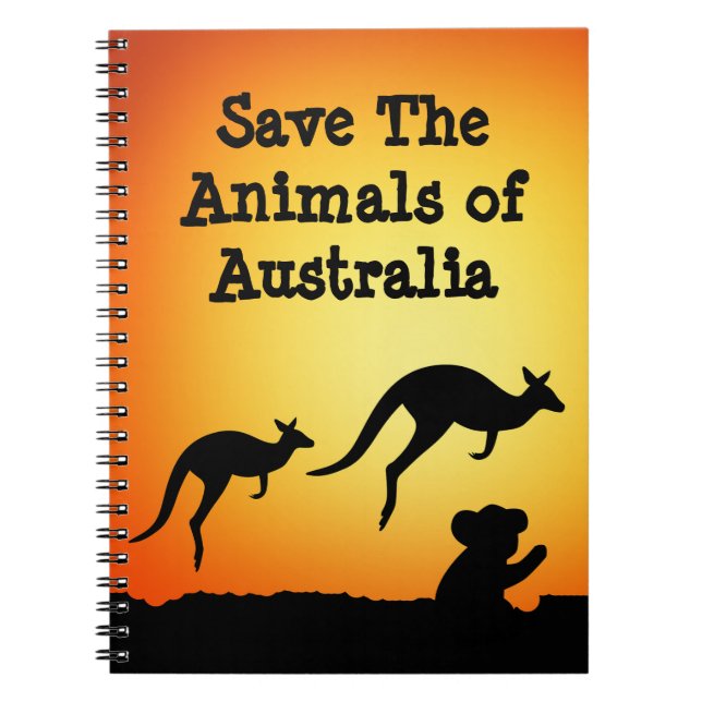 Save The Animals of Australia Notebook (Front)