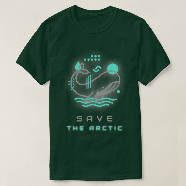 Save The Arctic Whale T-Shirt (Design Front)