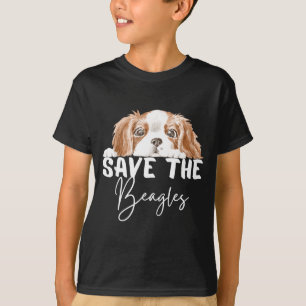 Save the beagles end animal for men women T-Shirt