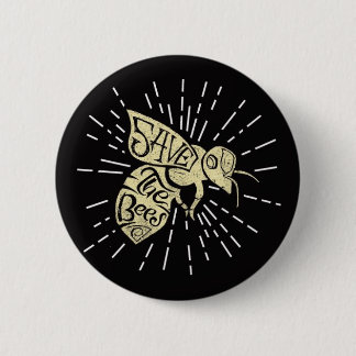 Save The Bees 6 Cm Round Badge