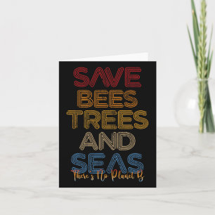 Save The Bees And Seas Earth Day Card