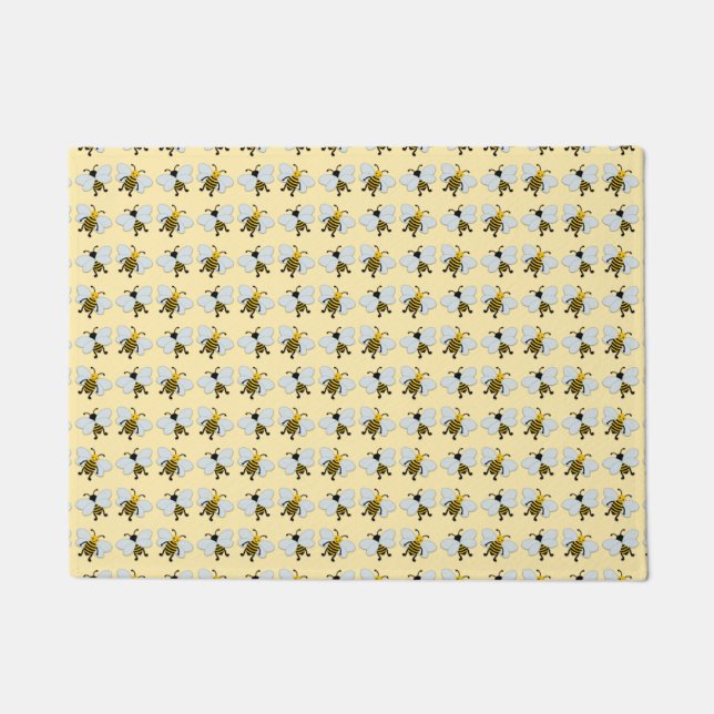 Save The Bees Art Doormat (Front)
