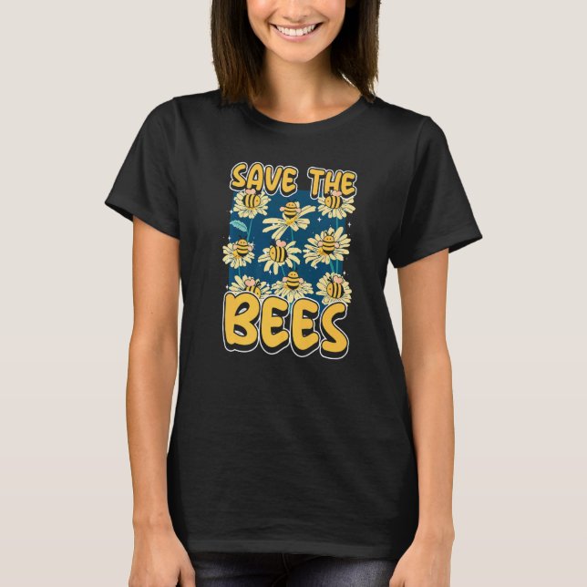 Save the bees Beekeeper cute honey bee costume  8 T-Shirt (Front)