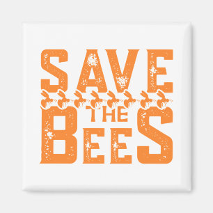Save The Bees-bees-bee-nature-yellow-cute Magnet