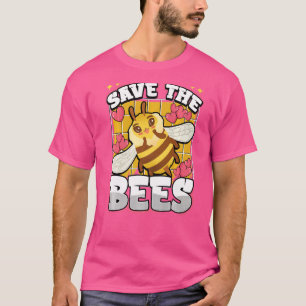 Save The Bees Bumblebee Honeybee Cute Bee Keeping T-Shirt