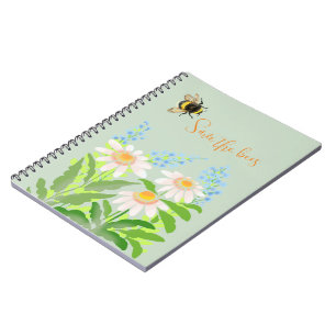 Save the bees, bumblebee notebook