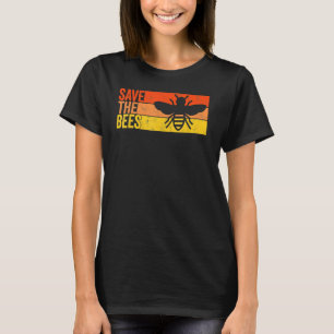 Save The Bees Bumblebee Retro Beekeeper 2 T-Shirt