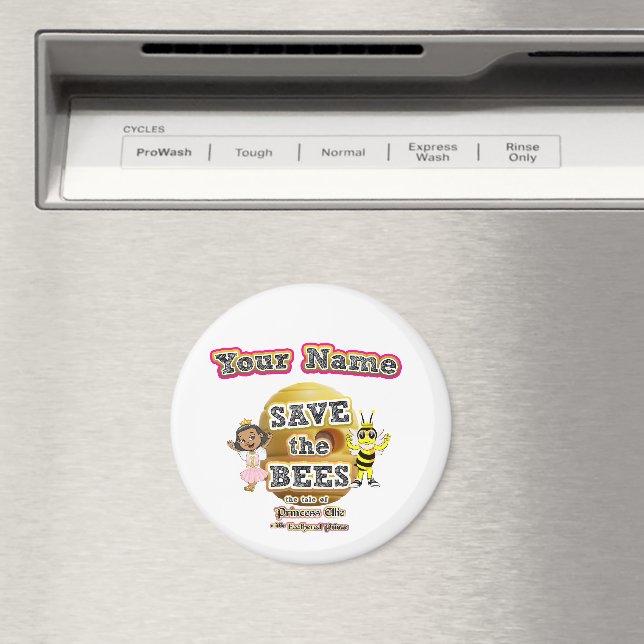 Save the Bees Customisable Magnet (In Situ (Dishwasher))