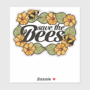 Save the Bees Cute Beekeeper Art