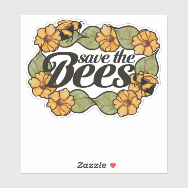 Save the Bees Cute Beekeeper Art                   (Sheet)