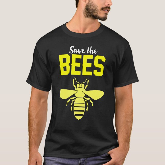 Save The Bees Earth Earth Hippie Beekeeper Shirt (Front)