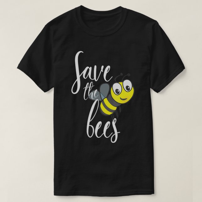 Save The Bees Earth Lover Planet Beekeeper Beekeep T-Shirt (Design Front)