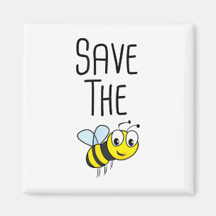 Save The Bees - Environmental Protection Bee Beeke Magnet