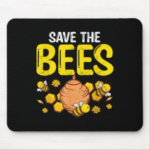Save The Bees Environmental Protection Earth Day G Mouse Pad