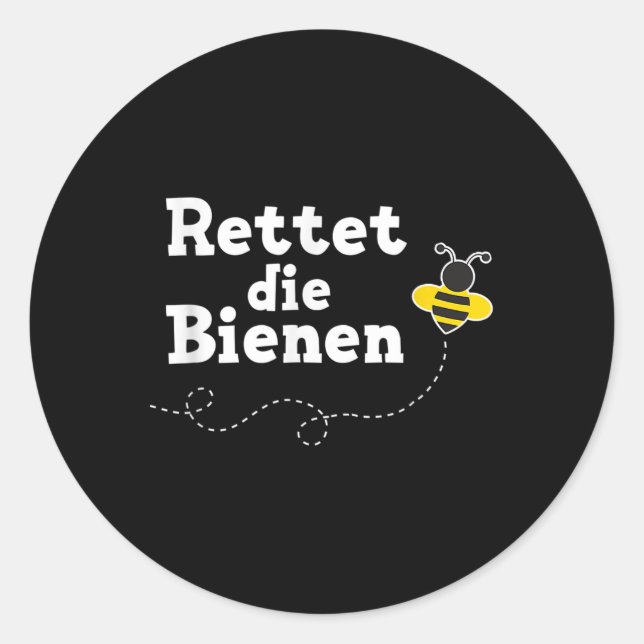 Save The Bees Environmental Protection For Beekeep Classic Round Sticker (Front)
