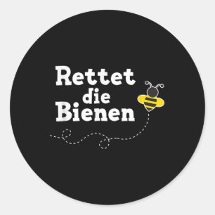 Save The Bees Environmental Protection For Beekeep Classic Round Sticker