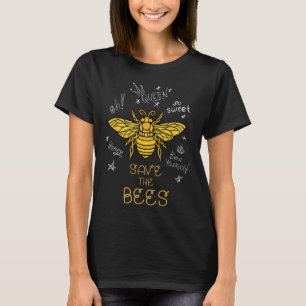Save The Bees Graffiti Apiary Shirt Bee Beekeeper 