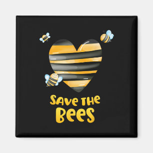 Save The Bees Heart Apiary Shirt Bee Beekeeper Ear Magnet