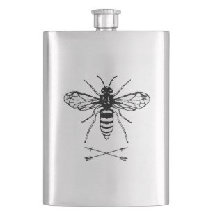 Save the bees hip flask