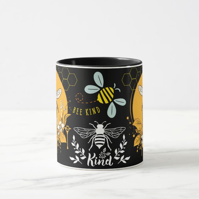 Save the Bees Inspirational Bee Honey Lover Gift  Mug (Center)