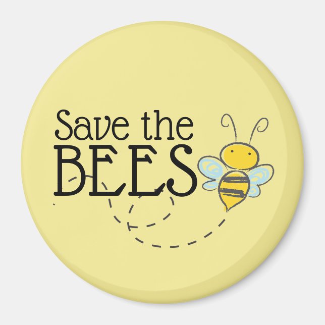 Save the Bees Magnet (Front)